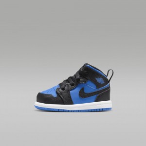 Nike Jordan 1 Mid Lasten Kengät Mustat Sininen | 961CKMNGF