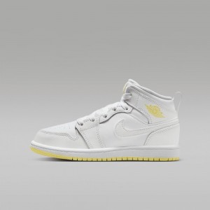 Nike Jordan 1 Mid Lasten Kengät Valkoinen | 205RUHOSJ