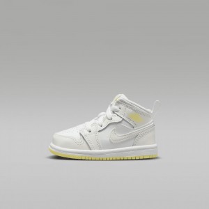 Nike Jordan 1 Mid Lasten Kengät Valkoinen | 732MNGIUW