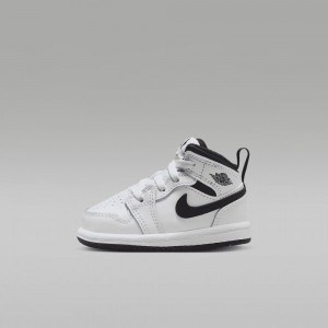 Nike Jordan 1 Mid Lasten Kengät Valkoinen | 958CNXKEL