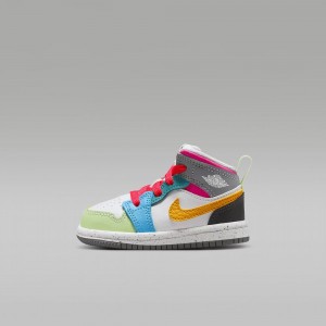 Nike Jordan 1 Mid SE Lasten Kengät Monivärinen | 678XJOZFW