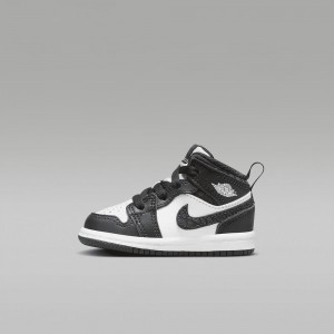 Nike Jordan 1 Mid SE Lasten Kengät Mustat Valkoinen | 824XOIUSW