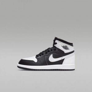 Nike Jordan 1 Retro High OG "Black & White" Lasten Kengät Mustat Valkoinen | 460DMQWKO