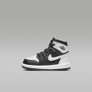 Nike Jordan 1 Retro High OG "Black & White" Lasten Kengät Mustat Valkoinen | 961BFCGWL