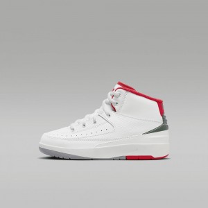 Nike Jordan 2 Retro Lasten Kengät Valkoinen Punainen | 417FXKLTP