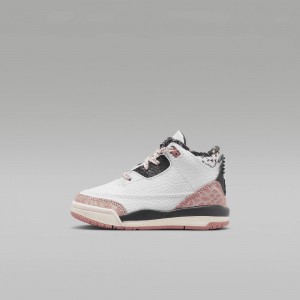 Nike Jordan 3 Retro "Ivory" Lasten Kengät Valkoinen Punainen Tummanharmaat | 218DAPERI