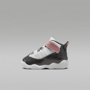 Nike Jordan 6 Rings Lasten Kengät Valkoinen Punainen Vihreä Tummanharmaat | 064UQLKCY