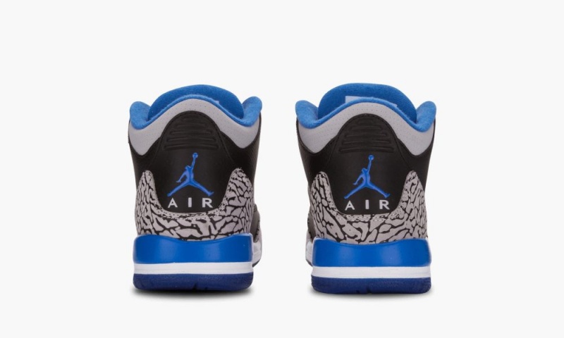 Nike AIr Jordan 3 Retro BG 'Urheilu Blue' Lasten Kengät Mustat Sininen Harmaat | 837PQTDLY