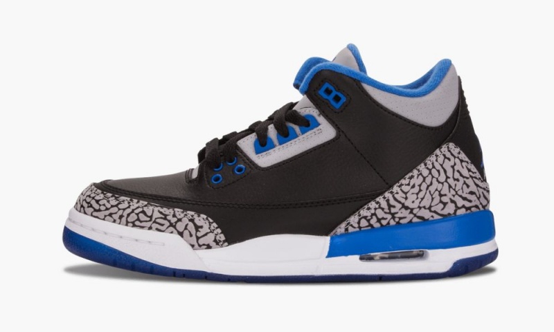 Nike AIr Jordan 3 Retro BG \'Urheilu Blue\' Lasten Kengät Mustat Sininen Harmaat | 837PQTDLY
