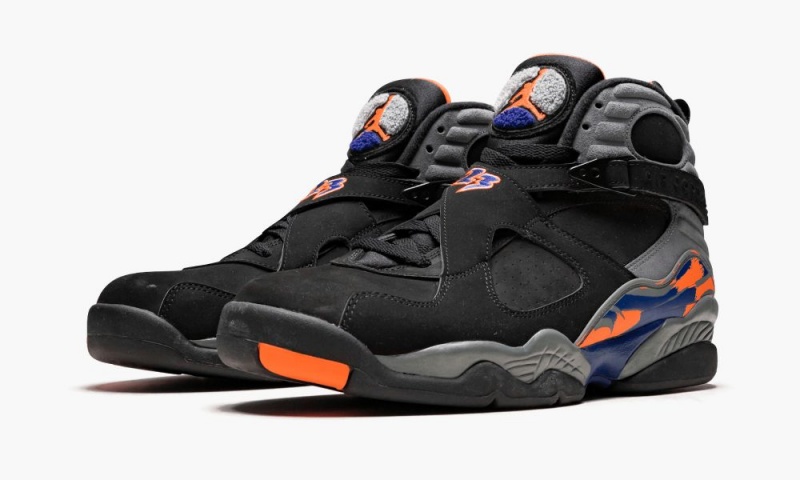 Nike AIr Jordan 8 Retro 'Phoenix Suns' Miesten Kengät Mustat Harmaat | 471KAVDGQ