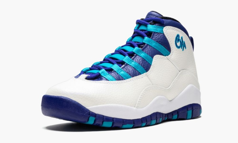 Nike Air Jordan 10 Retro BG 'Charlotte Hornets' Lasten Kengät Valkoinen Sininen | 139WXBFGP