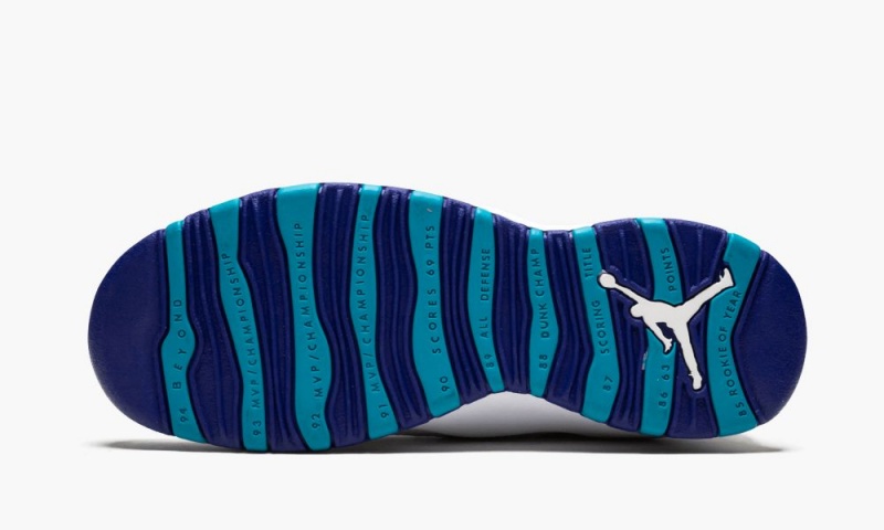 Nike Air Jordan 10 Retro BG 'Charlotte Hornets' Lasten Kengät Valkoinen Sininen | 139WXBFGP