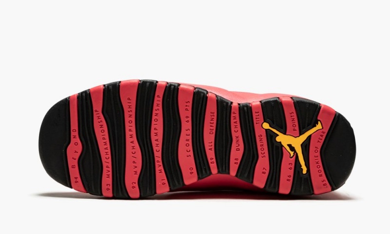 Nike Air Jordan 10 Retro (GS) 'Fusion Red' Lasten Kengät Punainen Mustat Oranssi | 976PGKFXH