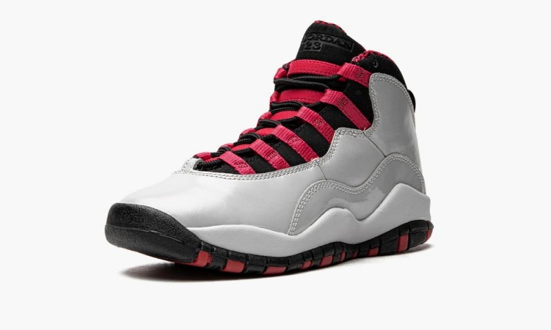 Nike Air Jordan 10 Retro (GS) Lasten Kengät Harmaat Mustat Punainen | 493DMOYQT