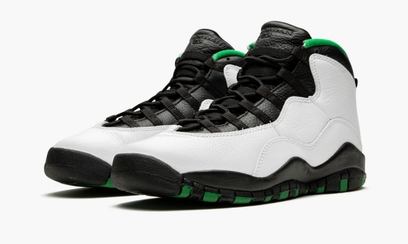 Nike Air Jordan 10 Retro (GS) 'Seattle' Lasten Kengät Valkoinen Mustat Vihreä | 015CGVXHL