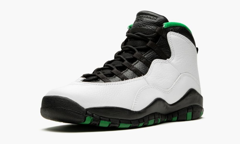 Nike Air Jordan 10 Retro (GS) 'Seattle' Lasten Kengät Valkoinen Mustat Vihreä | 015CGVXHL