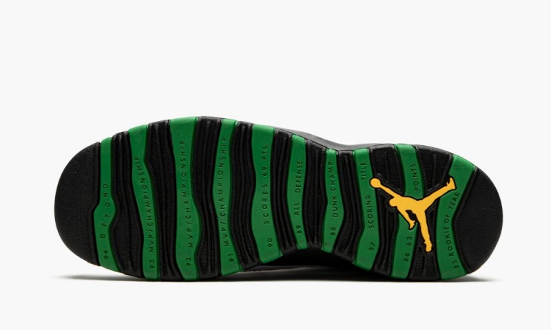 Nike Air Jordan 10 Retro (GS) 'Seattle' Lasten Kengät Valkoinen Mustat Vihreä | 015CGVXHL