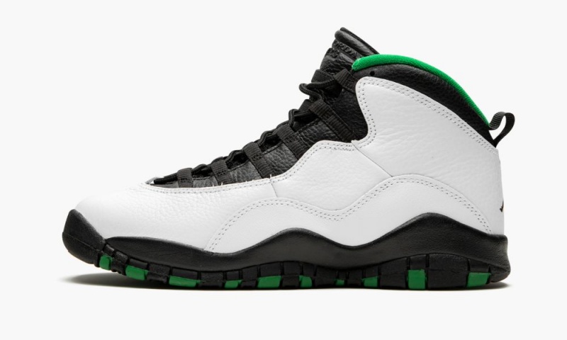 Nike Air Jordan 10 Retro (GS) \'Seattle\' Lasten Kengät Valkoinen Mustat Vihreä | 015CGVXHL