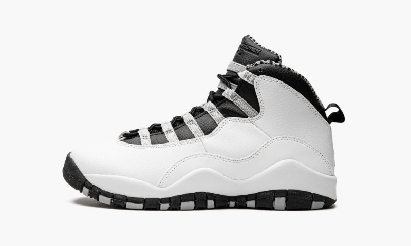Nike Air Jordan 10 Retro GS \'Steel\' Lasten Kengät Valkoinen | 589NJRYBF