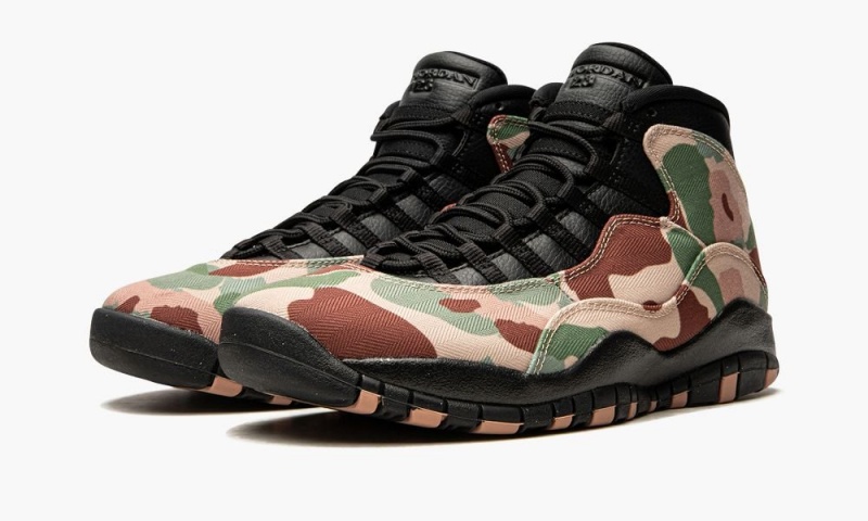 Nike Air Jordan 10 Retro 'Rattan Desert Camo' Miesten Kengät Monivärinen | 893JIMHDA