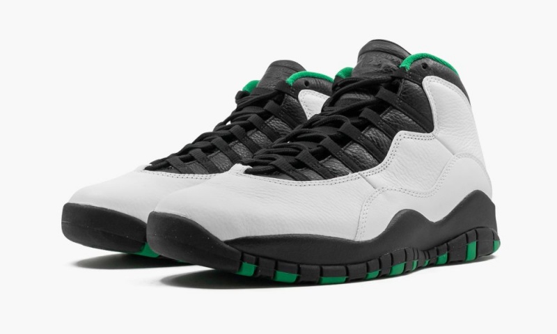 Nike Air Jordan 10 'Seattle Supersonics' Miesten Kengät Valkoinen Mustat Vihreä Keltainen | 439TDFLQI