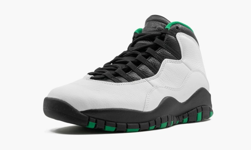 Nike Air Jordan 10 'Seattle Supersonics' Miesten Kengät Valkoinen Mustat Vihreä Keltainen | 439TDFLQI