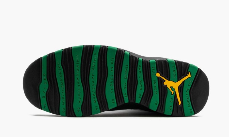 Nike Air Jordan 10 'Seattle Supersonics' Miesten Kengät Valkoinen Mustat Vihreä Keltainen | 439TDFLQI