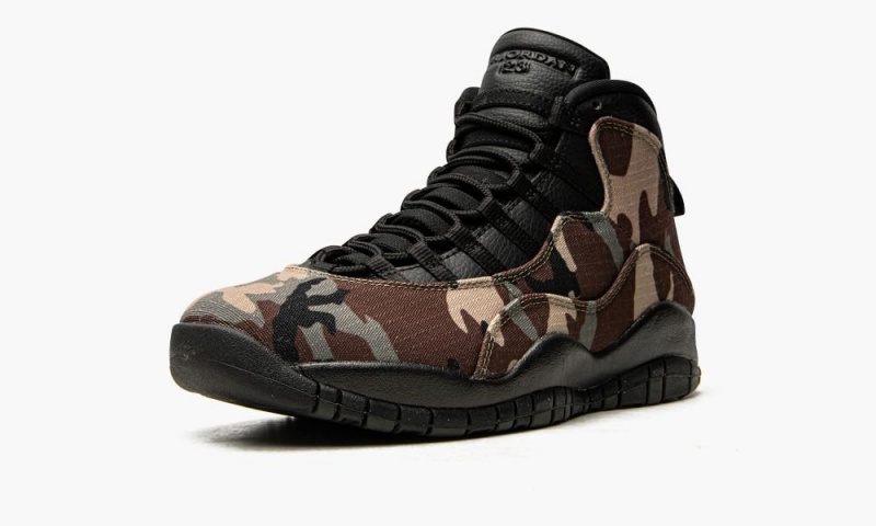 Nike Air Jordan 10 'Woodland Camo' Miesten Kengät Camo Mustat Suklaa | 483BTQMNJ