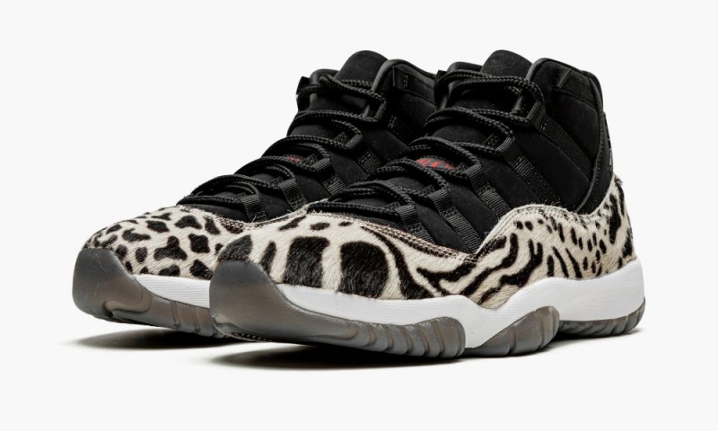 Nike Air Jordan 11 'Animal Instinct' Naisten Kengät Mustat Punainen Valkoinen | 769KWOGDR