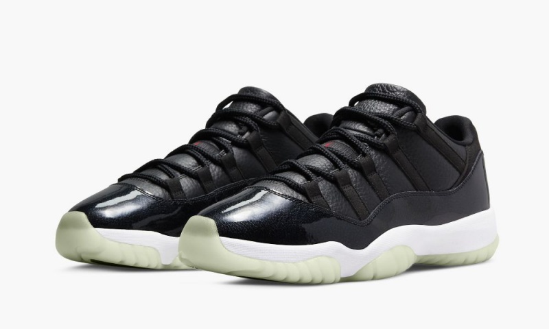 Nike Air Jordan 11 Low '72 - 10' Miesten Kengät Mustat Punainen Valkoinen | 685LDFHER
