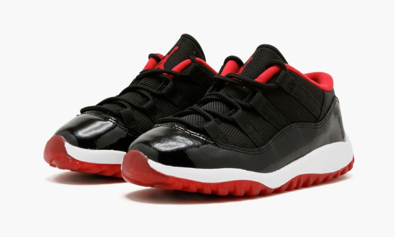 Nike Air Jordan 11 Low BT Lasten Kengät Mustat Punainen Valkoinen | 631KXSLWF