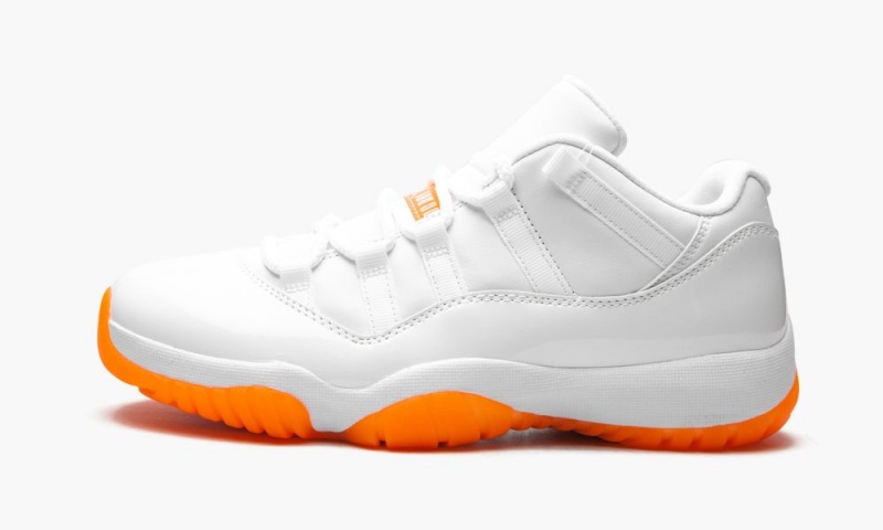 Nike Air Jordan 11 Low \'Bright Citrus\' Naisten Kengät Valkoinen Vaaleanoranssi | 459WJAEQU