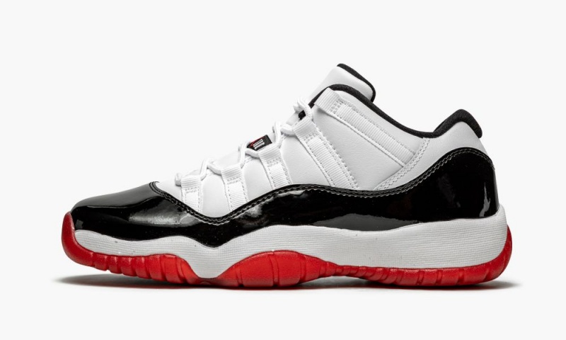 Nike Air Jordan 11 Low GS \'Concord Bred\' Lasten Kengät Valkoinen Punainen Mustat | 753LEKZFO