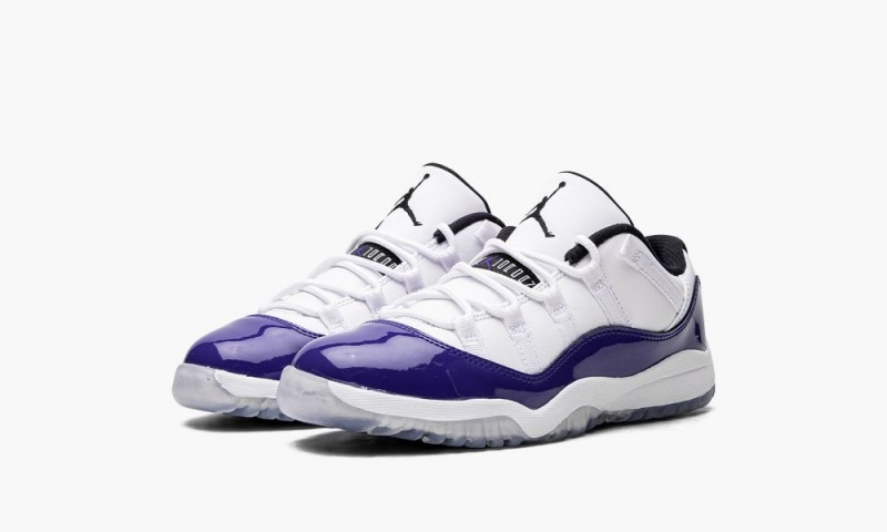 Nike Air Jordan 11 Low PS 'Concord Sketch' Lasten Kengät Valkoinen Mustat Violetit | 837XDNSUC