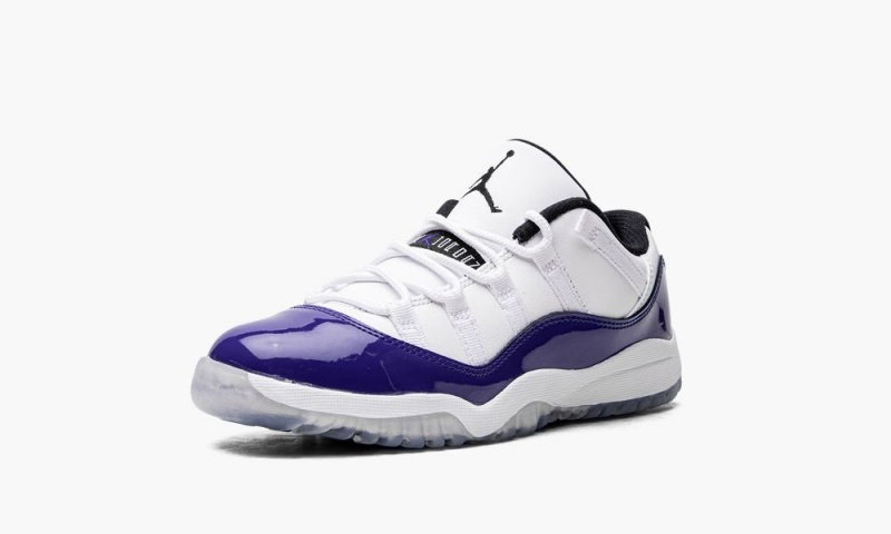 Nike Air Jordan 11 Low PS 'Concord Sketch' Lasten Kengät Valkoinen Mustat Violetit | 837XDNSUC