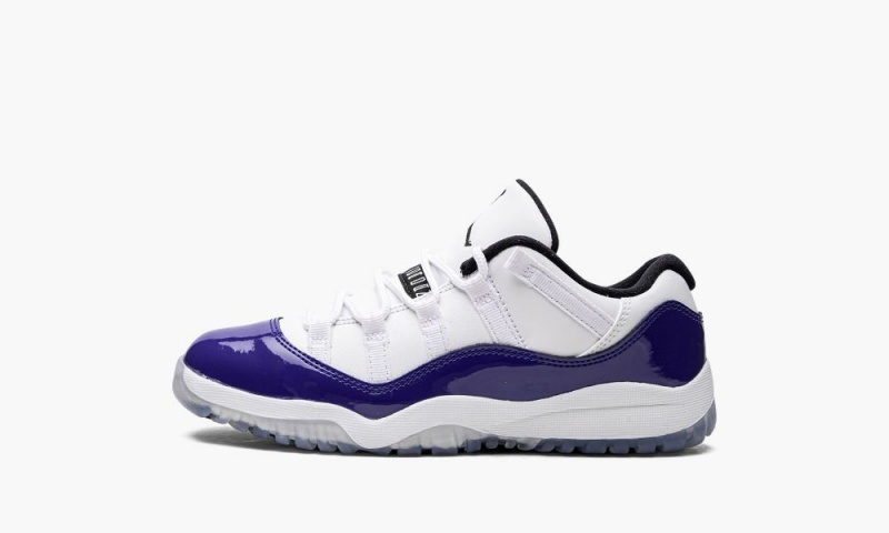 Nike Air Jordan 11 Low PS \'Concord Sketch\' Lasten Kengät Valkoinen Mustat Violetit | 837XDNSUC