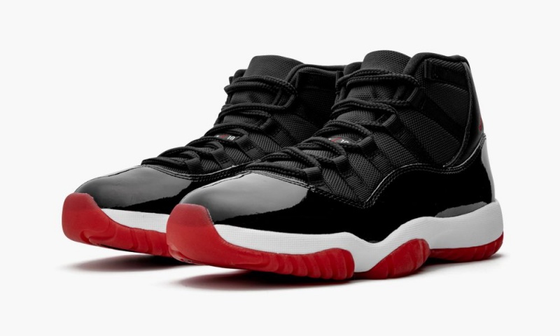 Nike Air Jordan 11 Retro 'Bred 2019' Miesten Kengät Mustat Valkoinen Punainen | 613AEFSUP
