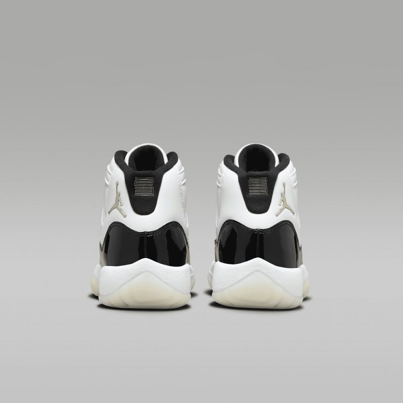 Nike Air Jordan 11 Retro Lasten Kengät Valkoinen Mustat Metal Kultaiset | 827NXRSHL