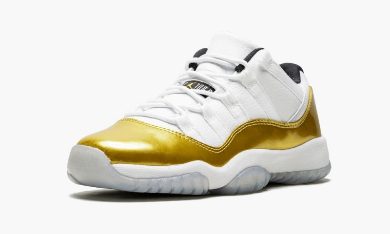 Nike Air Jordan 11 Retro Low BG 'Closing Ceremony' Lasten Kengät Valkoinen Kultaiset Mustat | 290ROJGPT