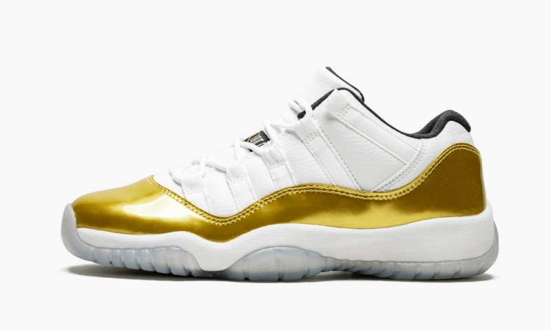 Nike Air Jordan 11 Retro Low BG \'Closing Ceremony\' Lasten Kengät Valkoinen Kultaiset Mustat | 290ROJGPT