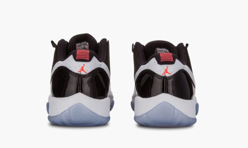 Nike Air Jordan 11 Retro Low BG 'Infrared' Lasten Kengät Mustat Platina | 796JKFMEU
