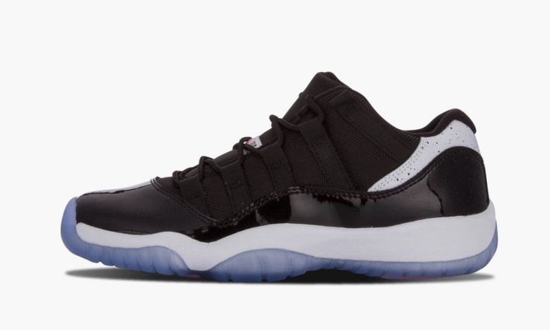 Nike Air Jordan 11 Retro Low BG \'Infrared\' Lasten Kengät Mustat Platina | 796JKFMEU