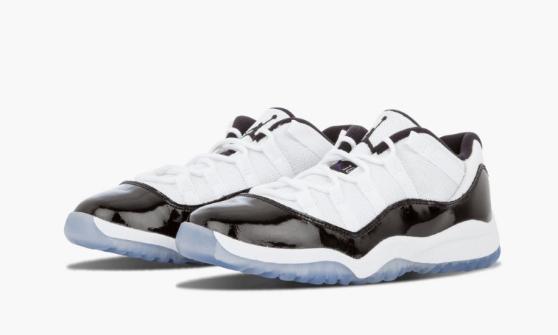 Nike Air Jordan 11 Retro Low BP 'Concord' Lasten Kengät Valkoinen Mustat | 617OQGVFX
