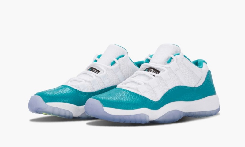 Nike Air Jordan 11 Retro Low (GS) 'Turbo Green' Lasten Kengät Valkoinen Vihreä | 285EAPOKX
