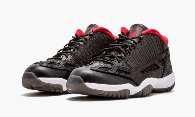 Nike Air Jordan 11 Retro Low IE Miesten Kengät Mustat Punainen Valkoinen | 215FXTLBK