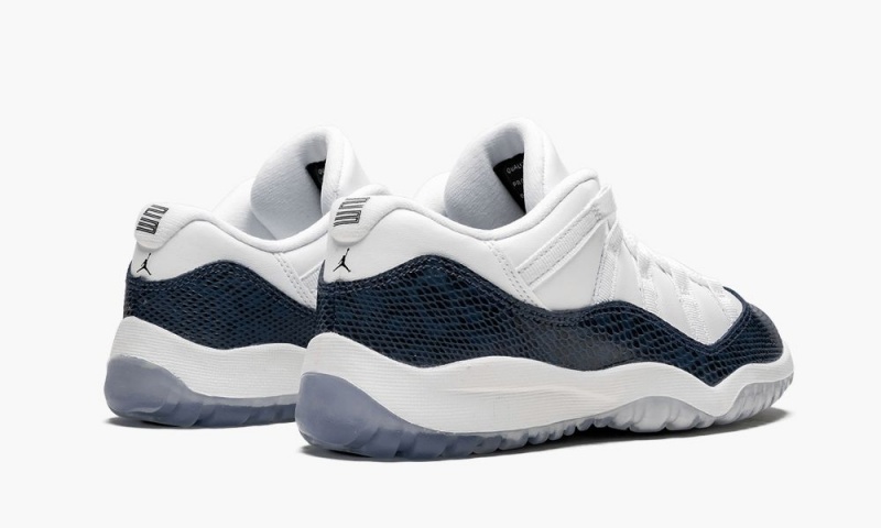 Nike Air Jordan 11 Retro Low LE PS 'Navy Snakeskin' Lasten Kengät Valkoinen Mustat Laivastonsininen | 680YTMOKH