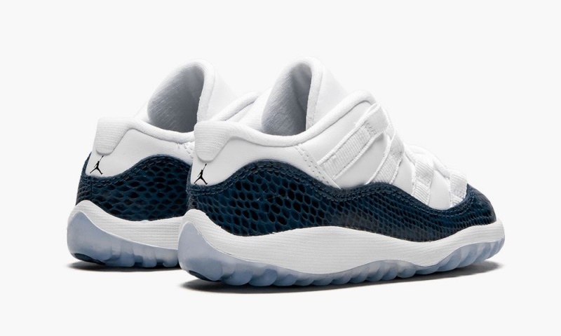 Nike Air Jordan 11 Retro Low LE TD 'Blue Snakeskin' Lasten Kengät Valkoinen Mustat Laivastonsininen | 145EKTDWP