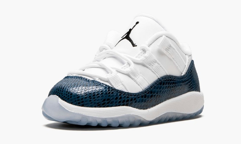 Nike Air Jordan 11 Retro Low LE TD 'Blue Snakeskin' Lasten Kengät Valkoinen Mustat Laivastonsininen | 145EKTDWP