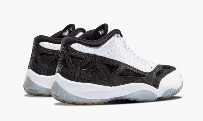 Nike Air Jordan 11 Retro Low Miesten Kengät Valkoinen Metal Hopea Mustat | 195ZAUHFO
