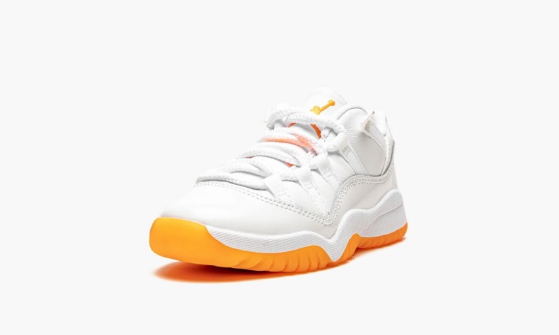 Nike Air Jordan 11 Retro Low PS 'Bright Citrus' Lasten Kengät Valkoinen Vaaleanoranssi | 015WAGLZM